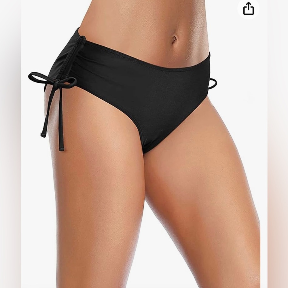 Beachsissi Side Tie Adjustable Bathing Suit Swimsuit Cheeky Swim Bottom